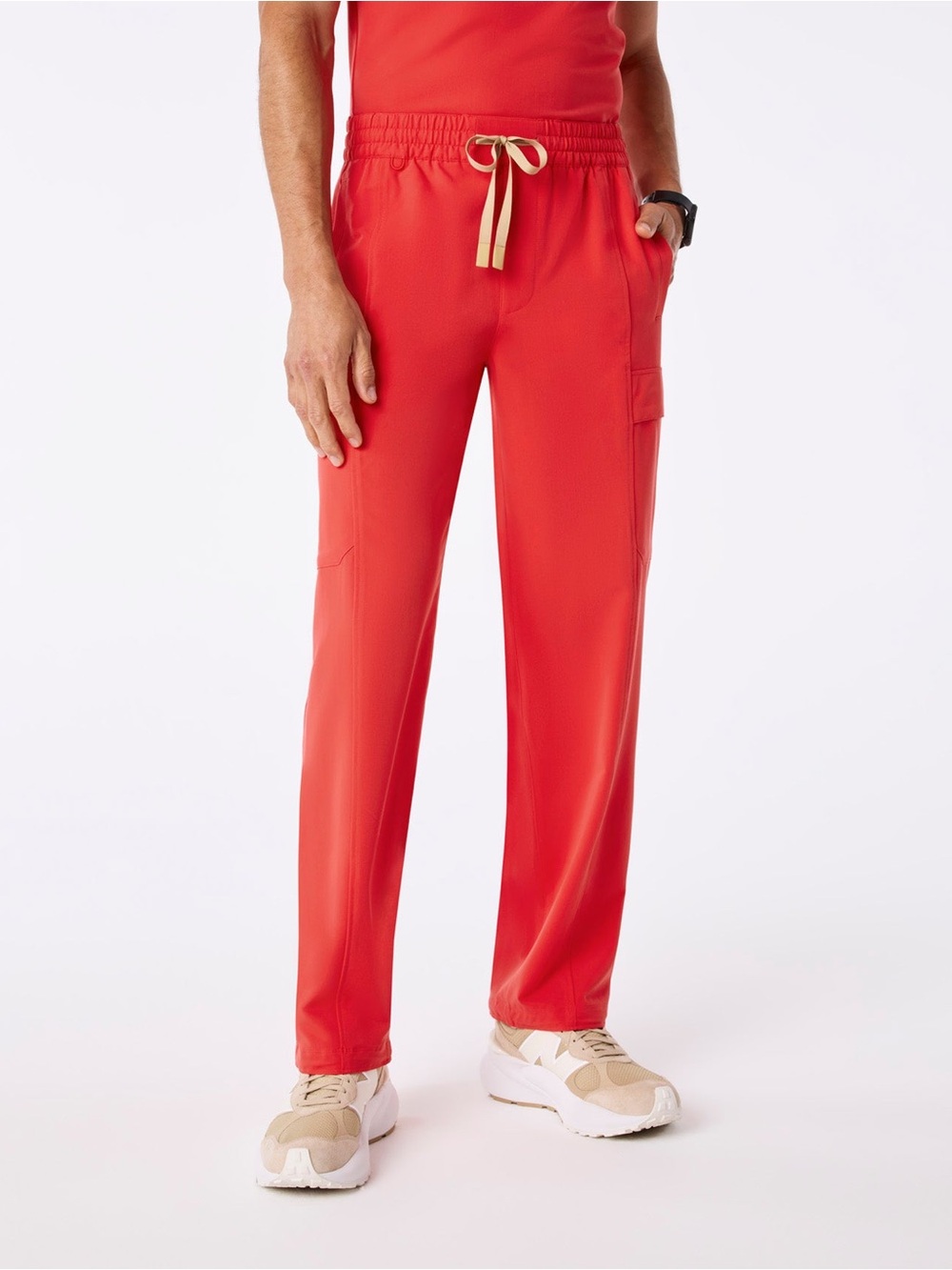 Figs Straight Leg Scrub Pants hibiscus